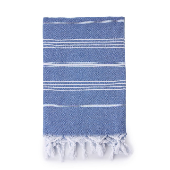 Mijolnir Toalla de playa Fouta Azul y blanco 80 x 170 cm